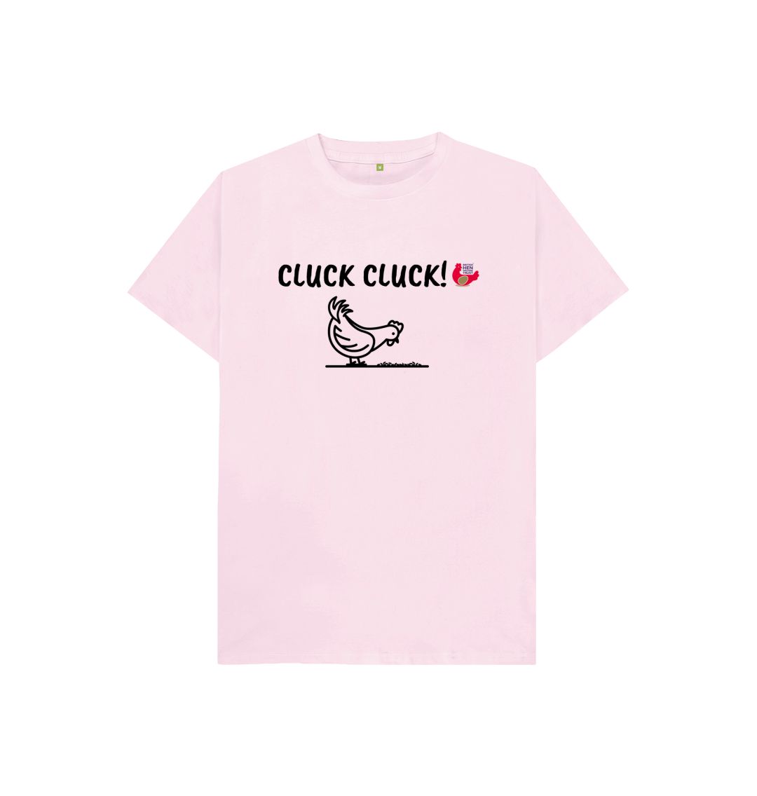 Pink CLUCK CLUCK! Kids Unisex Short Sleeve T-Shirt