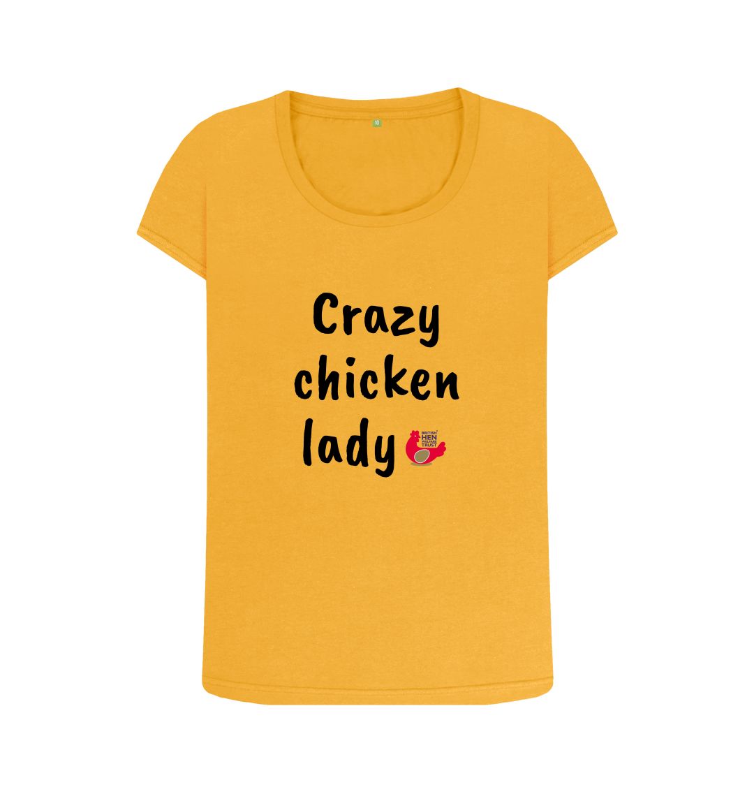 Mustard Crazy chicken lady Top