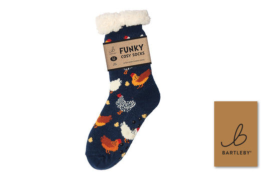 Bartleby Funky Chicken Cosy Socks