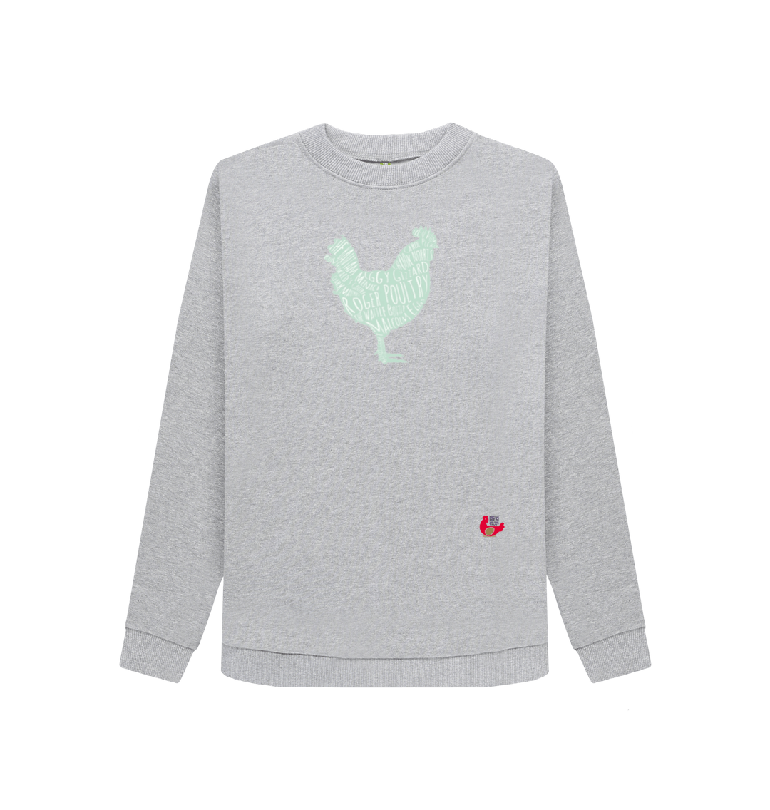 Light Heather Printed Sweater Front