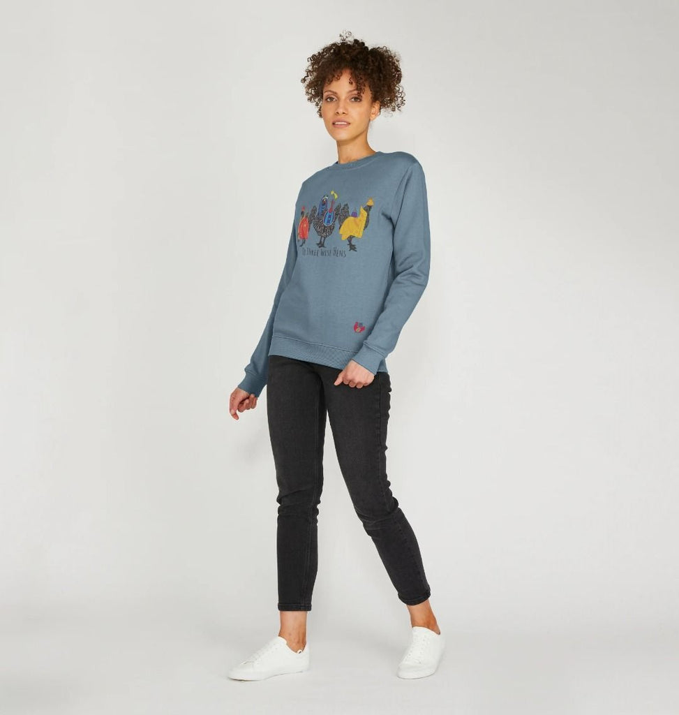 Women's Sweatshirt - Bob Mortimer Three Wise Hens