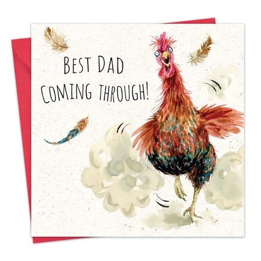 Twizler Best Dad Coming Through Father's Day Card