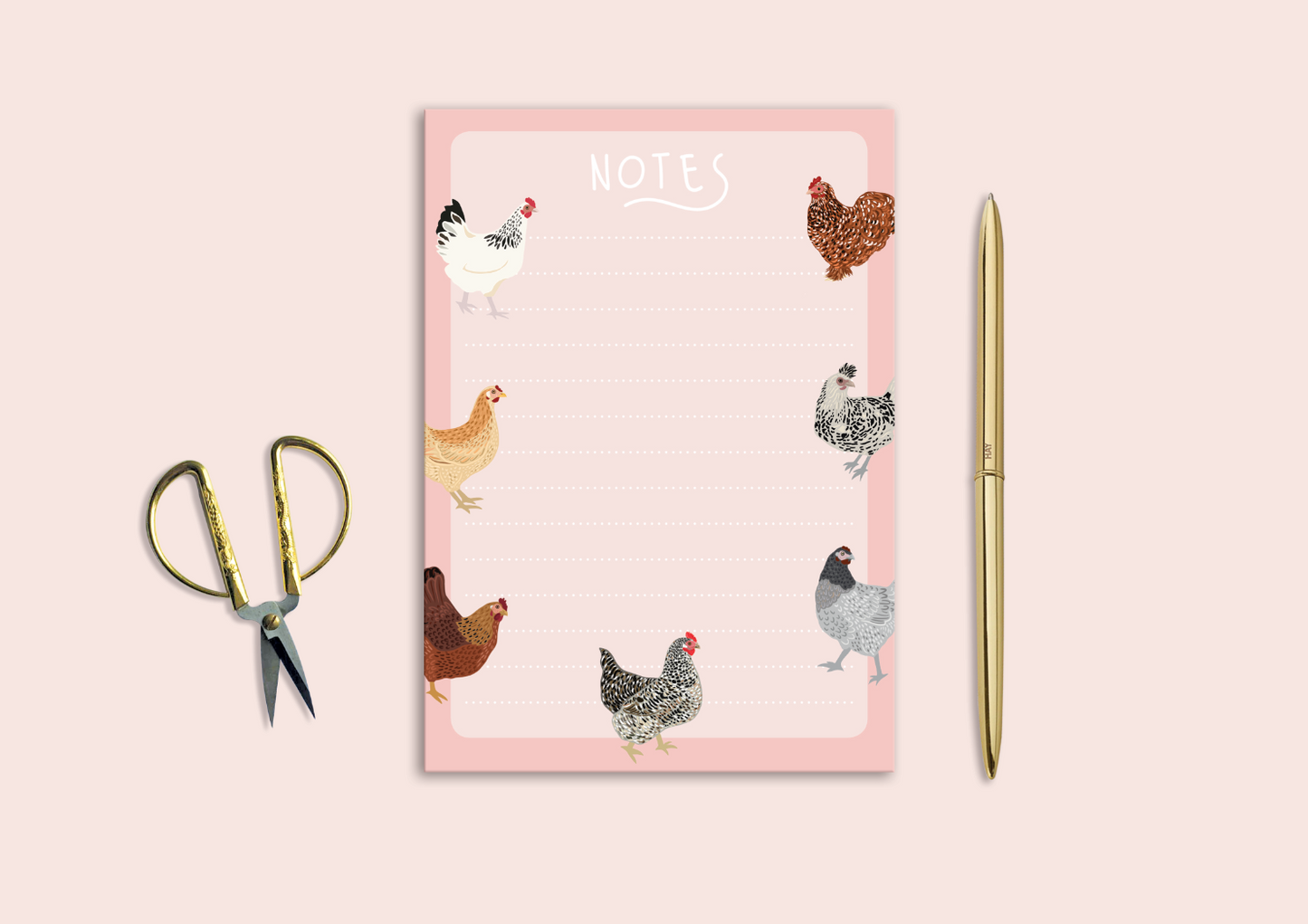 Bea Baranowska Chicken Note Pad