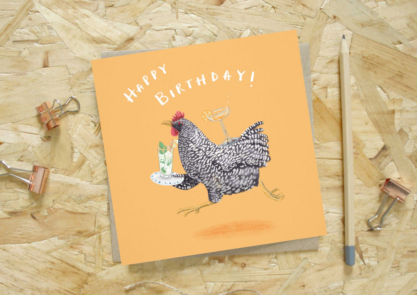 Every Goose Chicken & Cocktails Birthday Card