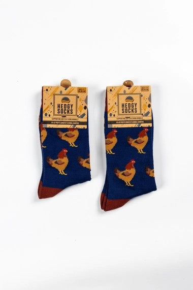 Hedgy Socks Adults Bamboo Chicken Socks