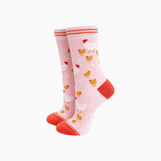 Women's Bamboo Socks - Hens & Chicks