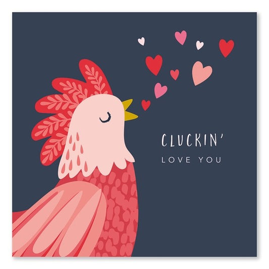 Klara Hawkins Chicken Valentine's Card