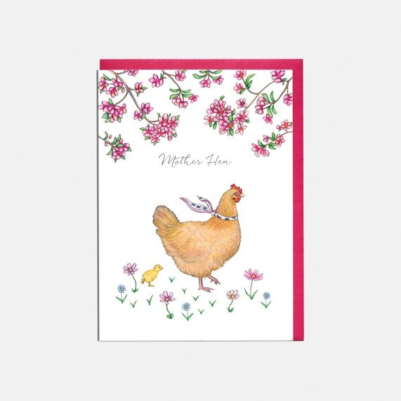 Lottie Murphy Chicken & Chick Mother's Day Card - 'Mother Hen'