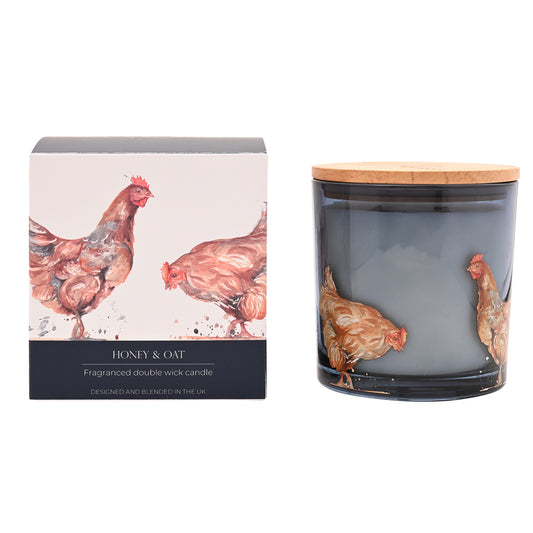 Meg Hawkins 2 Wick Candle 400g - Honey & Oats