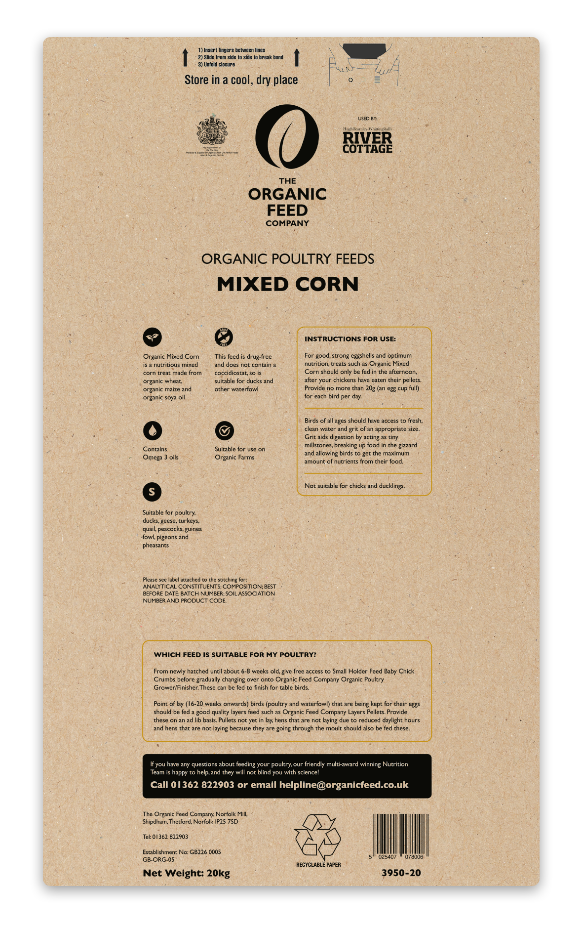 The Organic Feed Company Mixed Corn