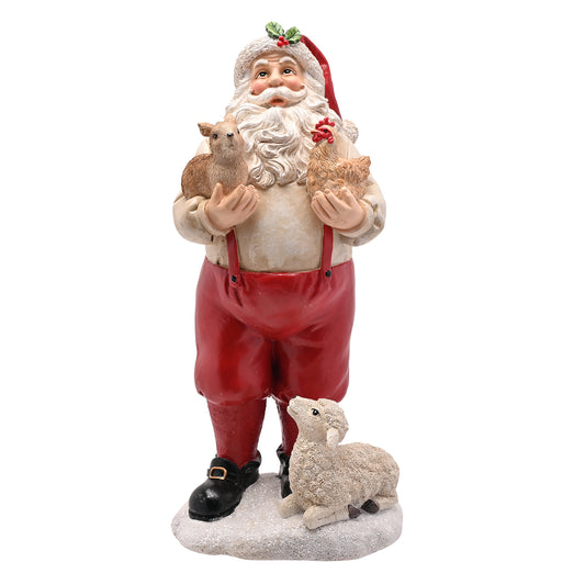 The Seasonal Gift Co Christmas Santa & Chickens