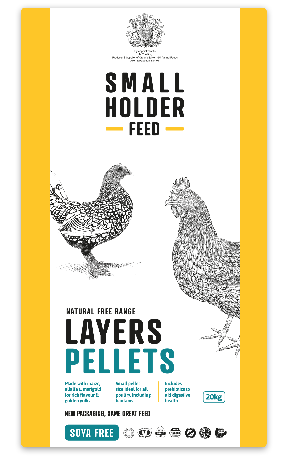 Small Holder Feed Natural Free Range Layers Pellets