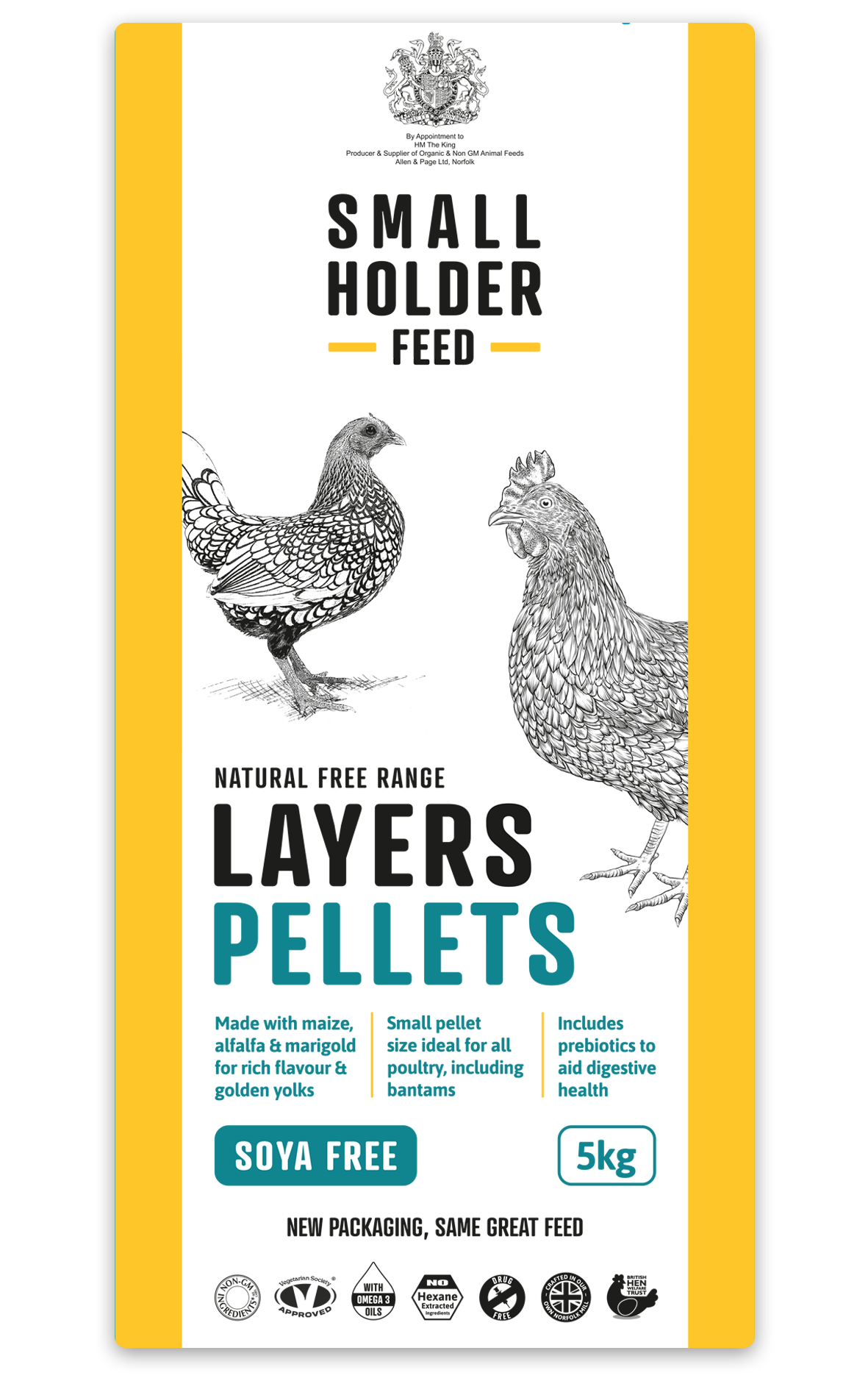 Small Holder Feed Natural Free Range Layers Pellets