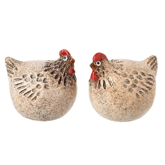 Heaven Sends Ceramic Chickens