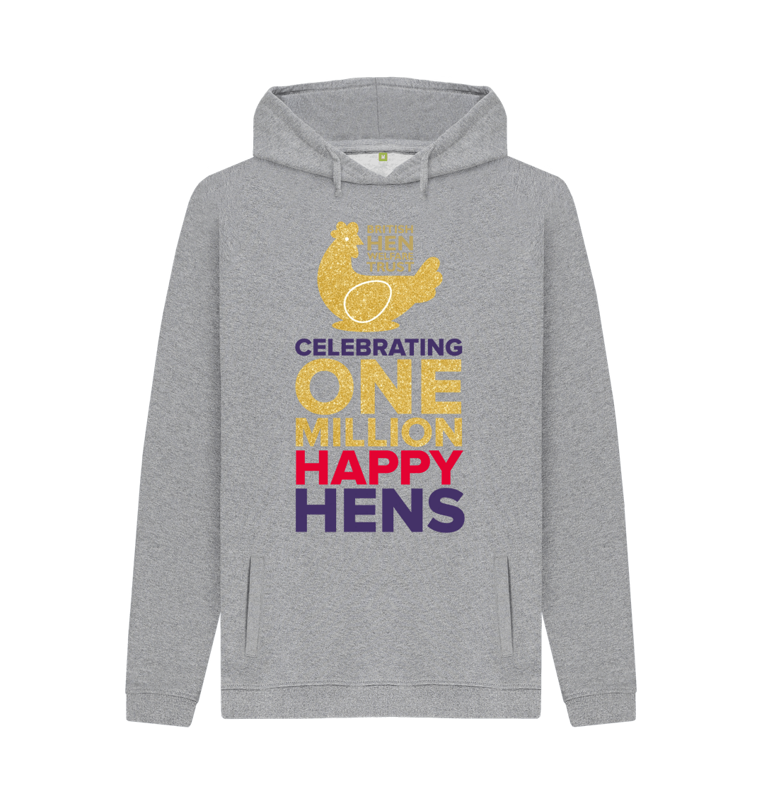 Light Heather Men's Celebrating One Million Happy Hens Hoodie