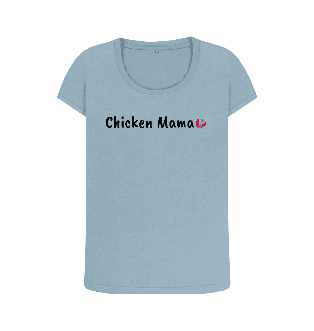 Stone Blue Printed T-shirt Front
