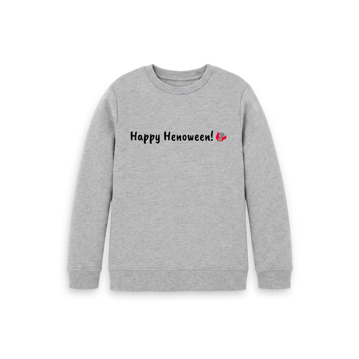 Athletic Grey Printed Kids Jumper Front
