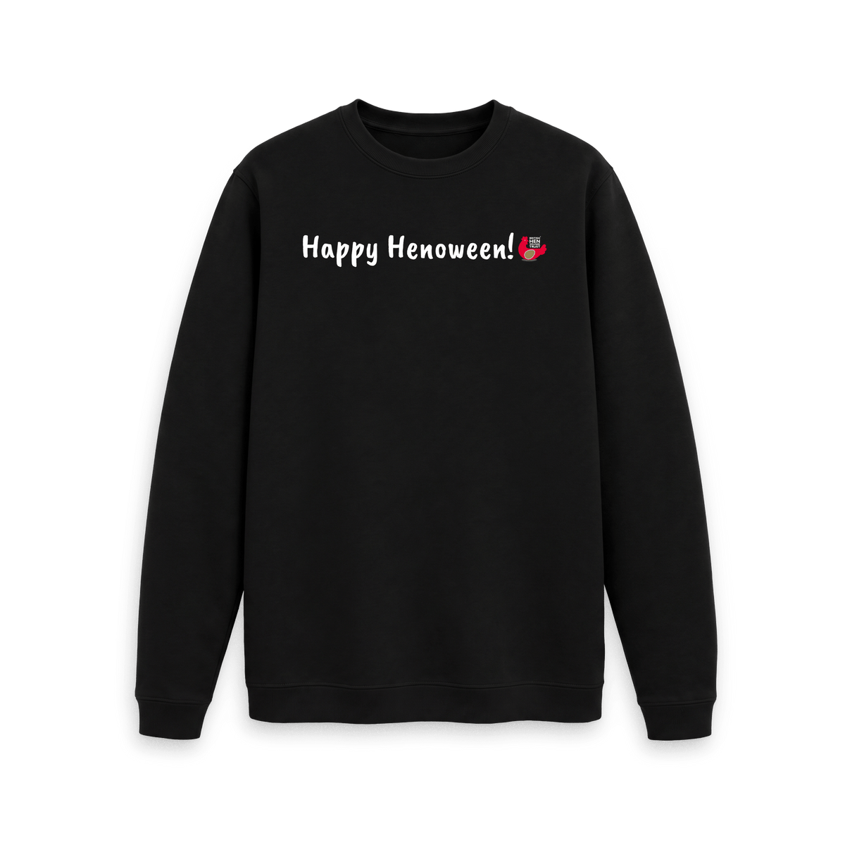 Black Printed Sweater Front