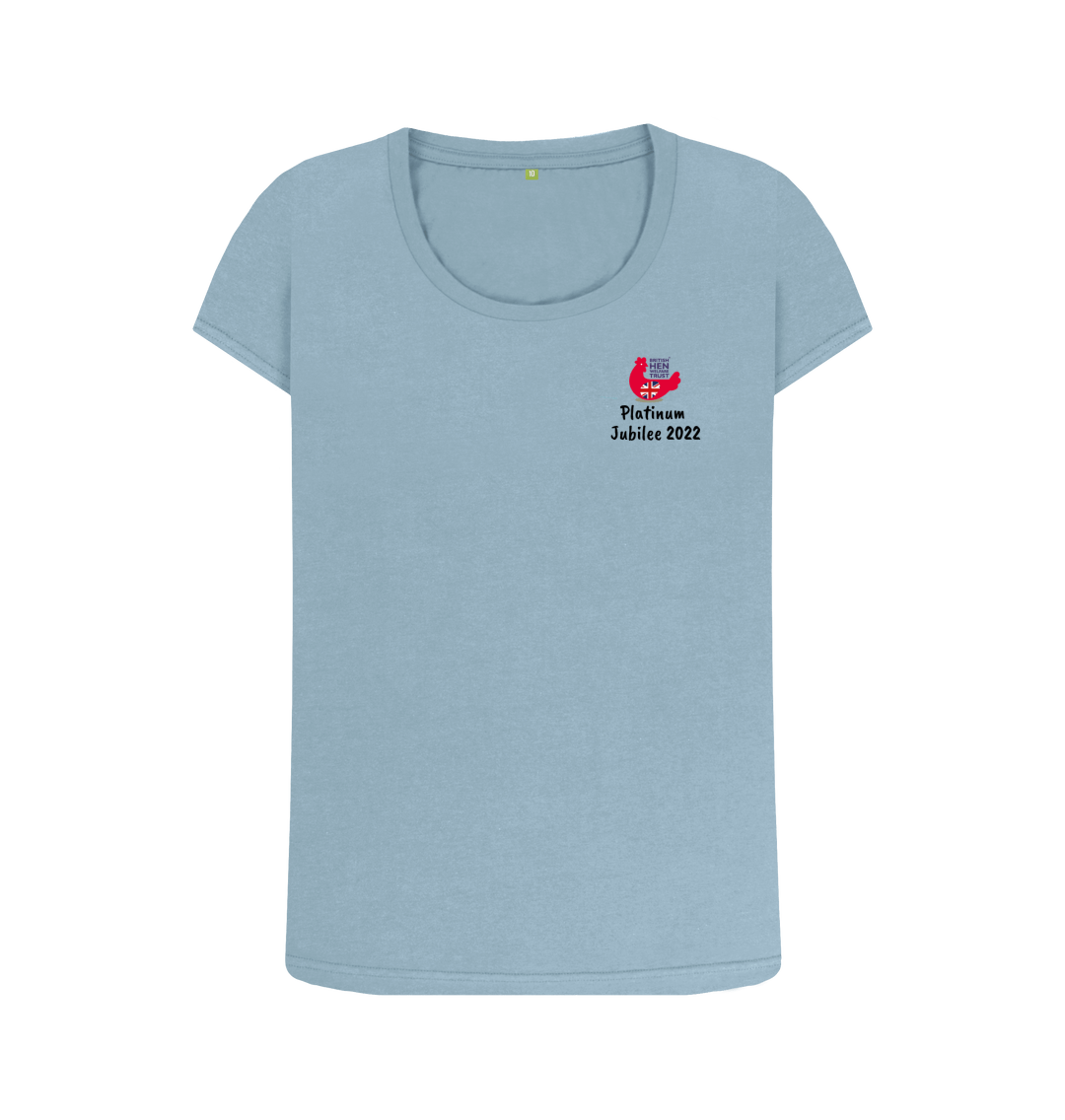 Stone Blue Printed T-shirt Front