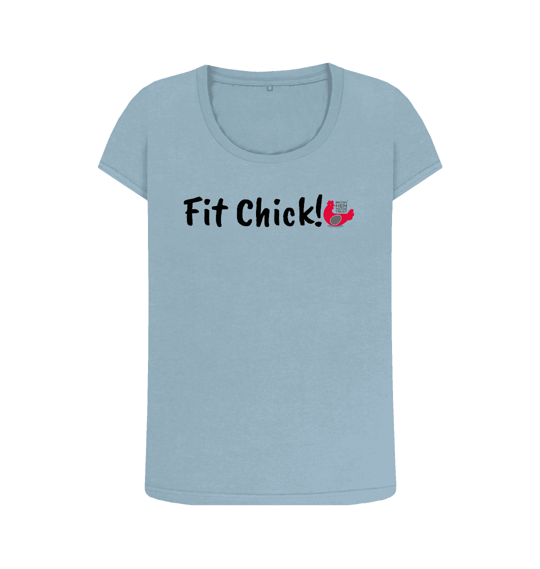 Stone Blue Printed T-shirt Front
