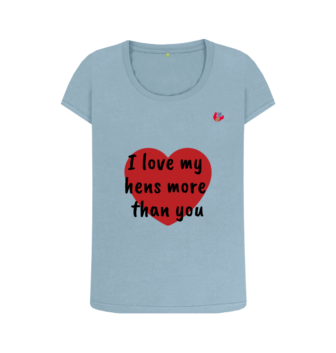 Stone Blue Printed T-shirt Front