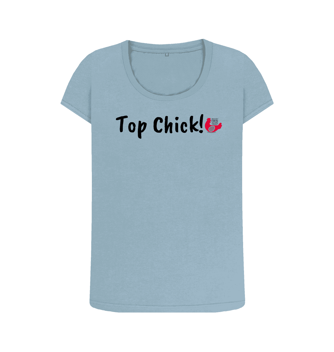 Stone Blue Printed T-shirt Front