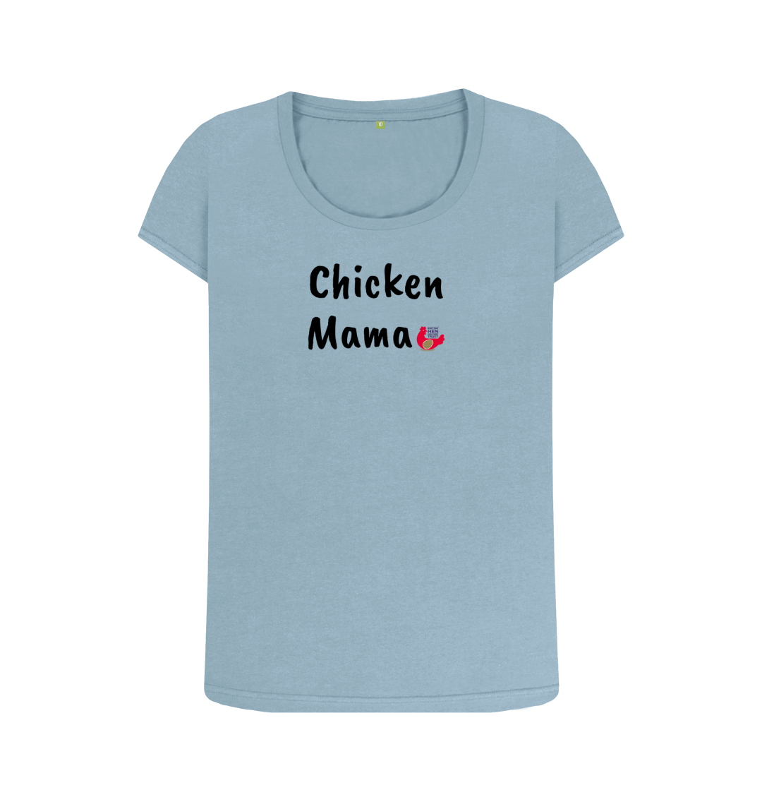 Stone Blue Printed T-shirt Front