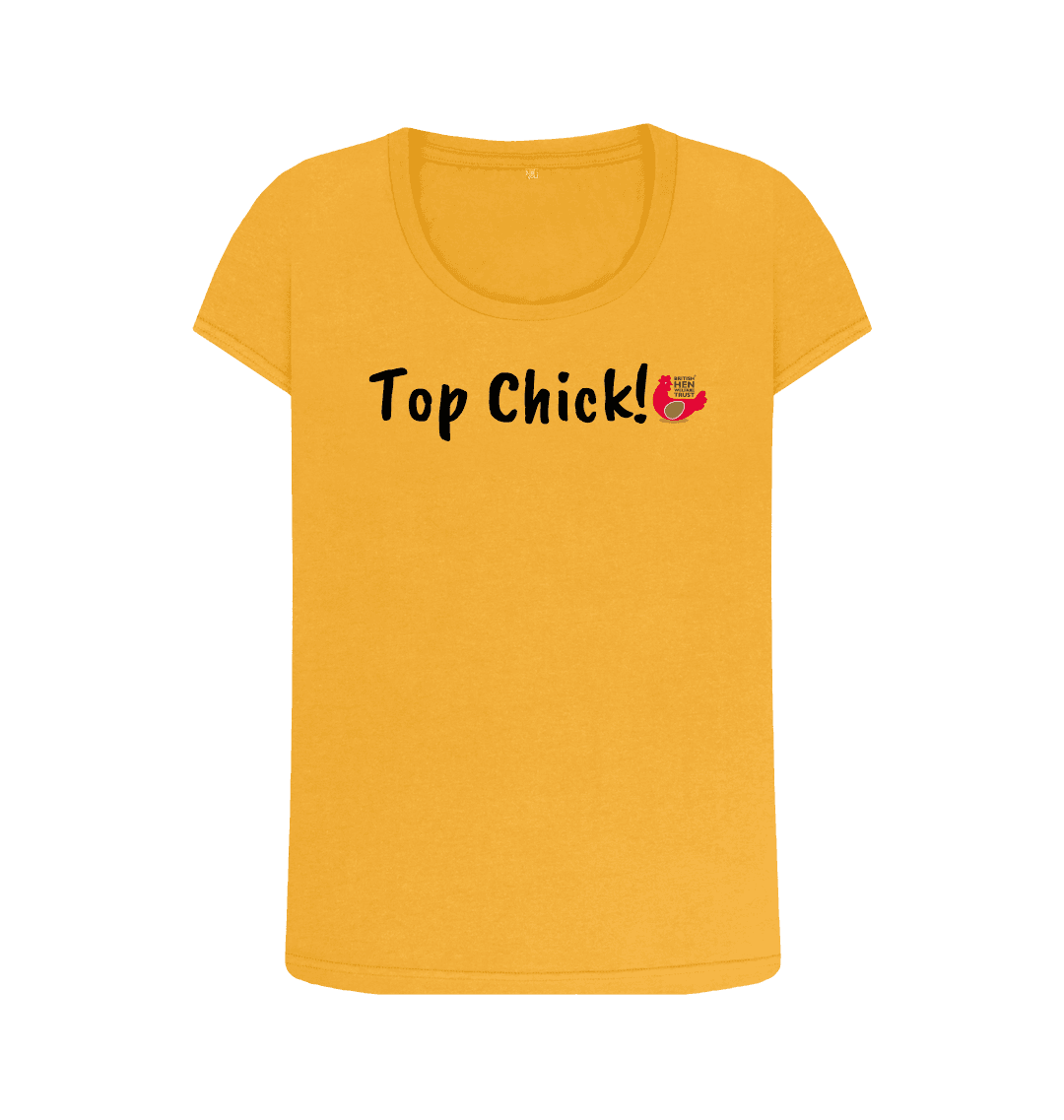 Mustard Printed T-shirt Front