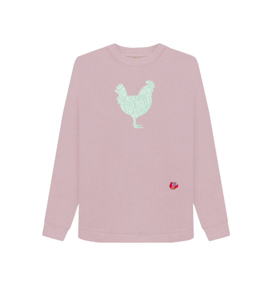Mauve Printed Sweater Front