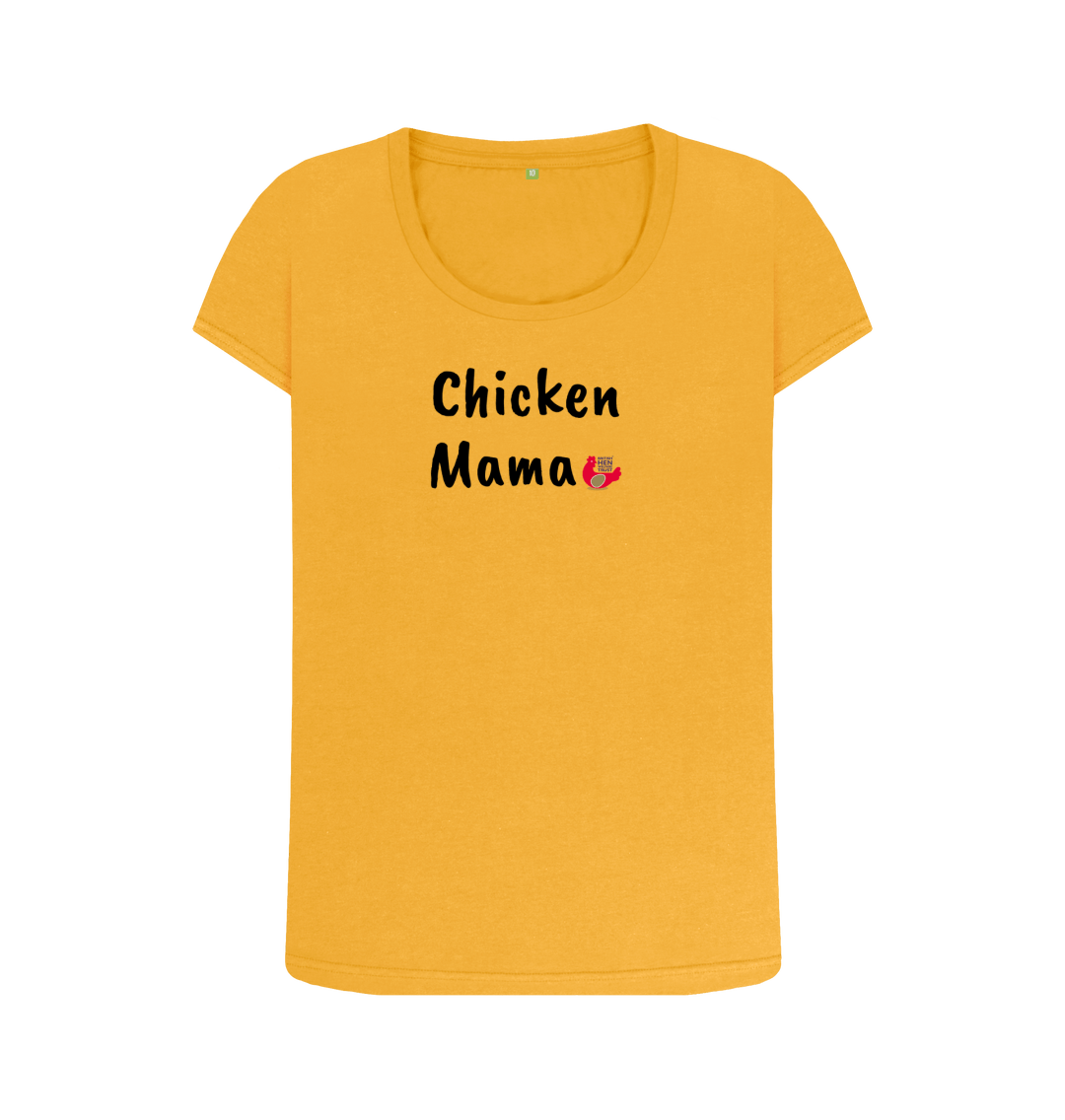Mustard Printed T-shirt Front