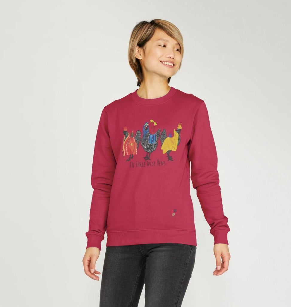 Women's Sweatshirt - Bob Mortimer Three Wise Hens
