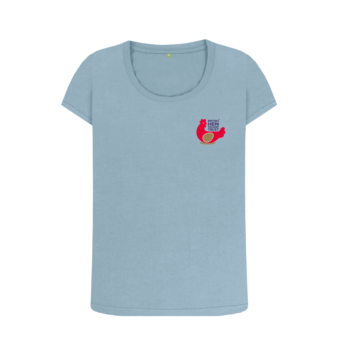 Stone Blue Printed T-shirt Front