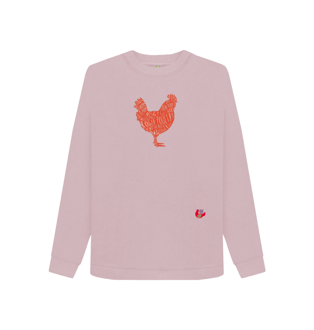 Mauve Printed Sweater Front