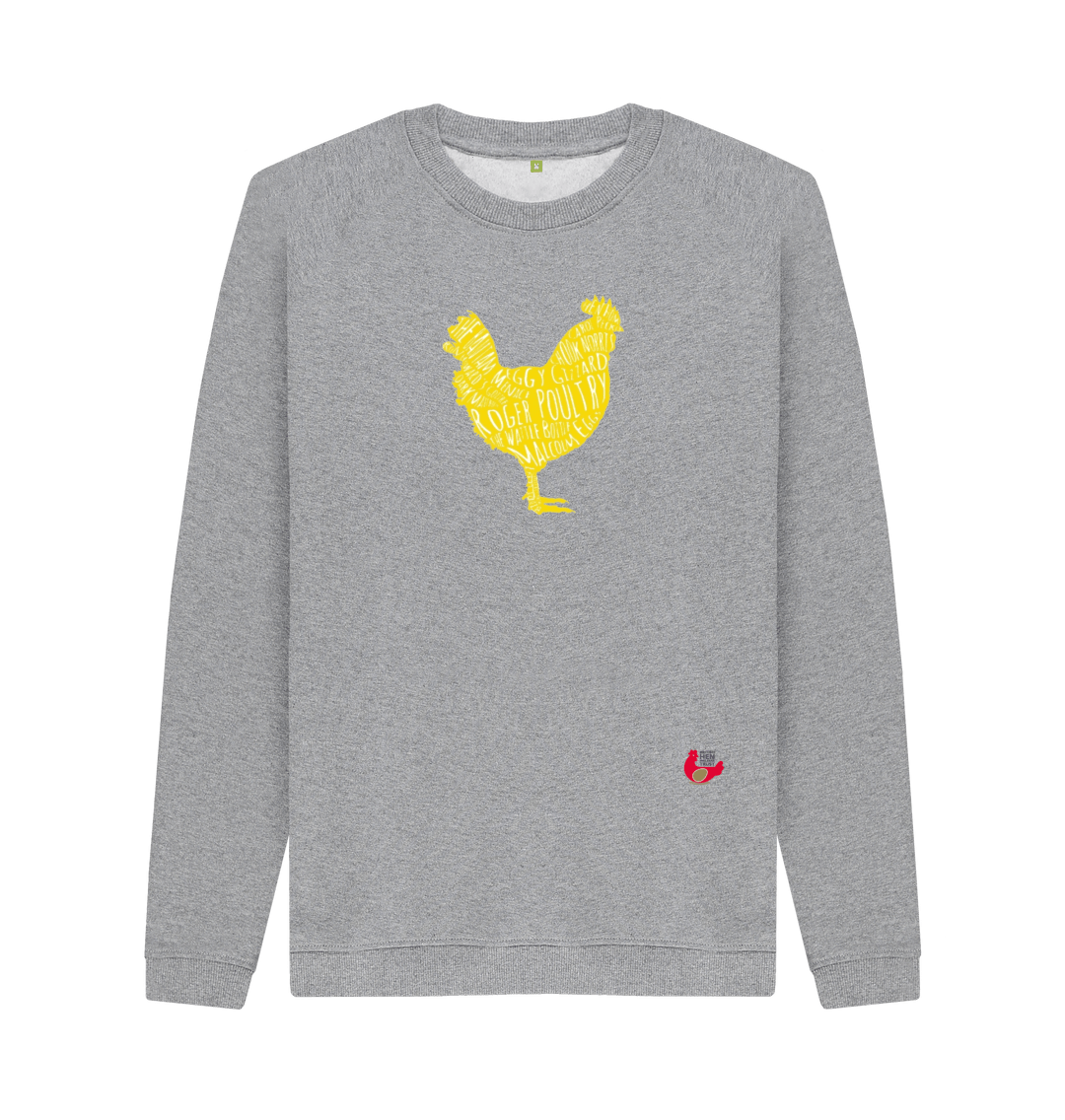 Light Heather Printed Sweater Front