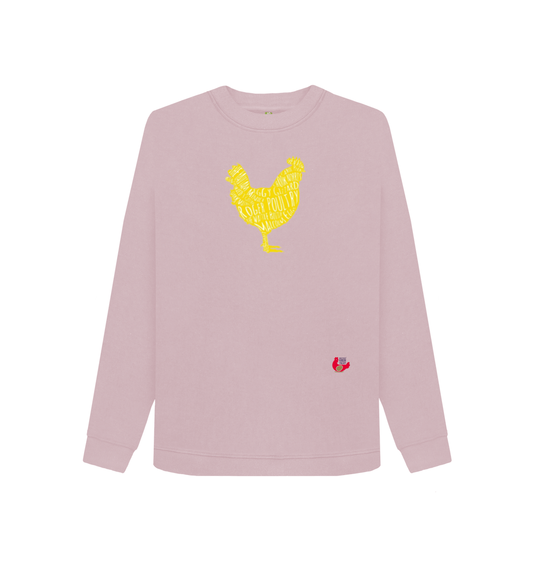 Mauve Printed Sweater Front