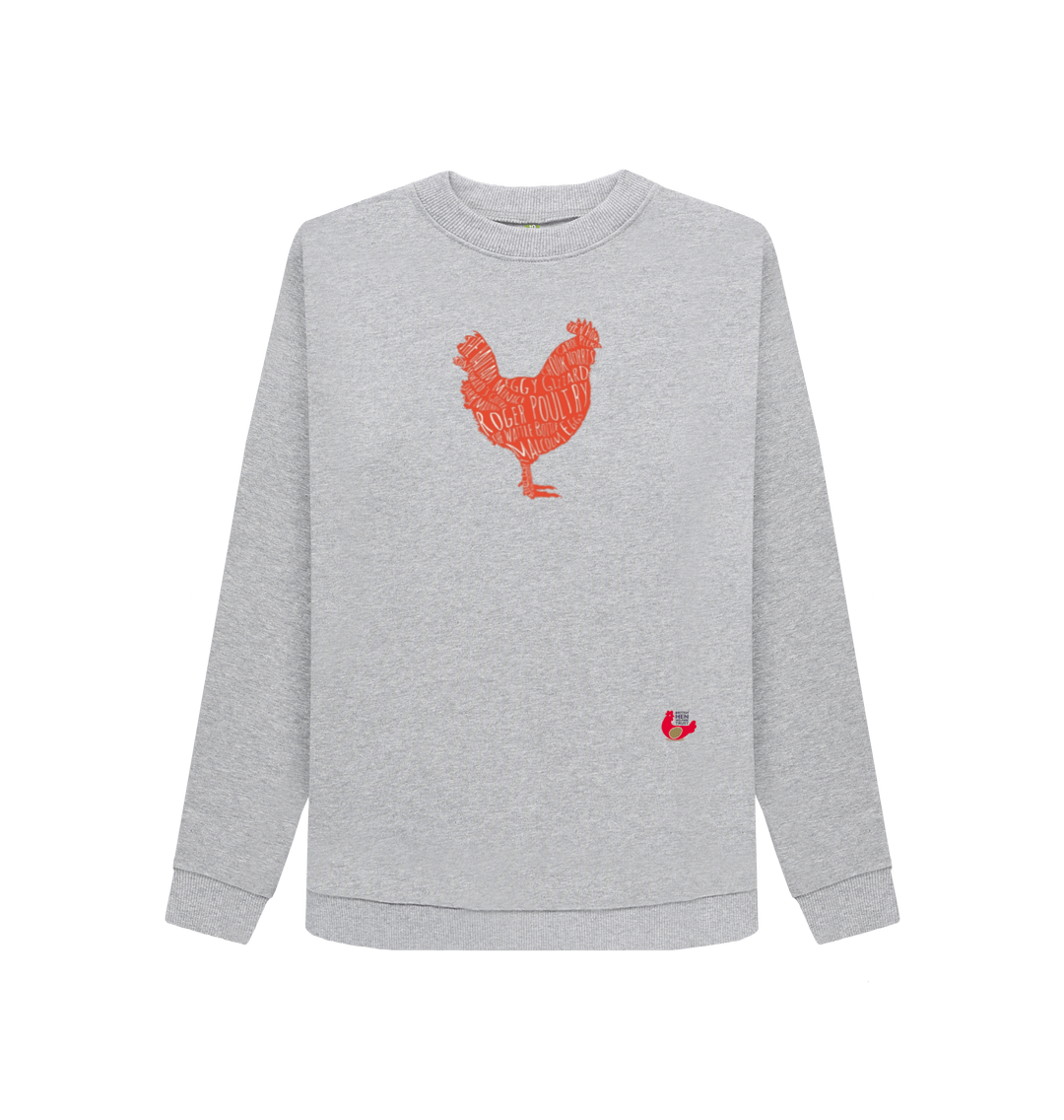 Light Heather Printed Sweater Front