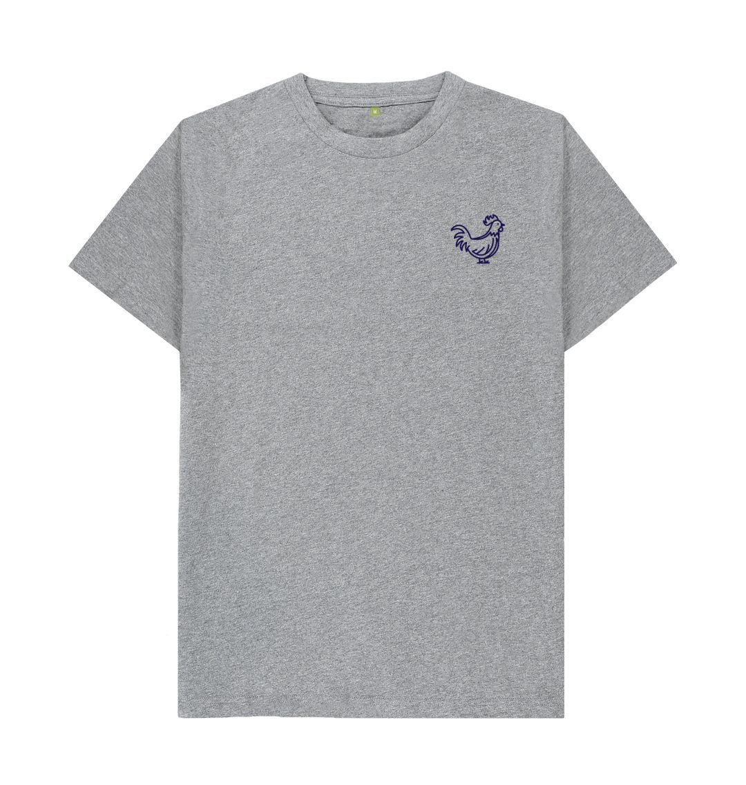 Athletic Grey Cockerel Small Logo - Blue