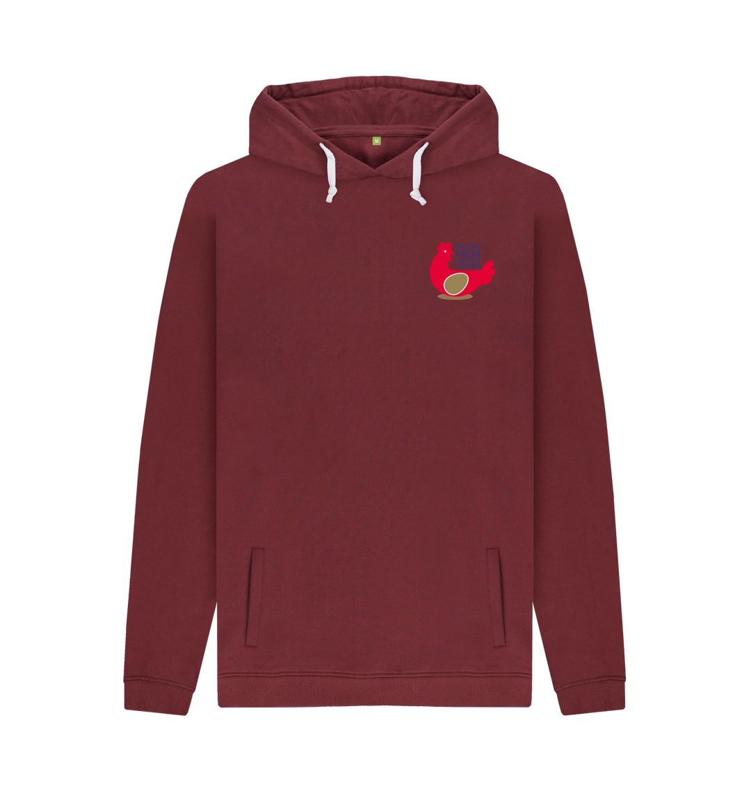 Red Wine Mens Hoodie Logo (Small)