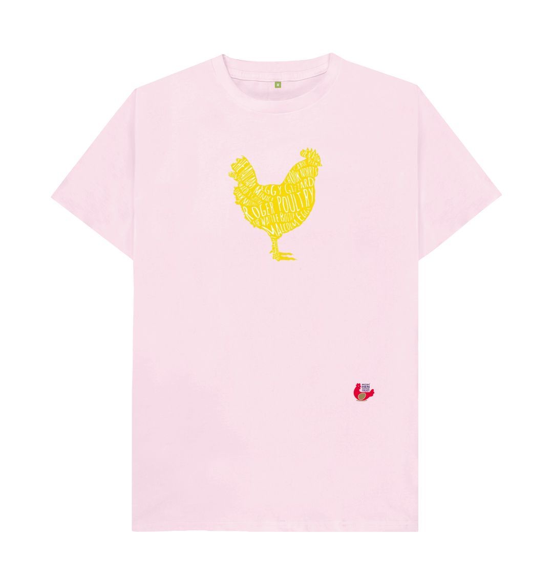 Pink Bob Mortimer Yellow Hen Unisex T-Shirt