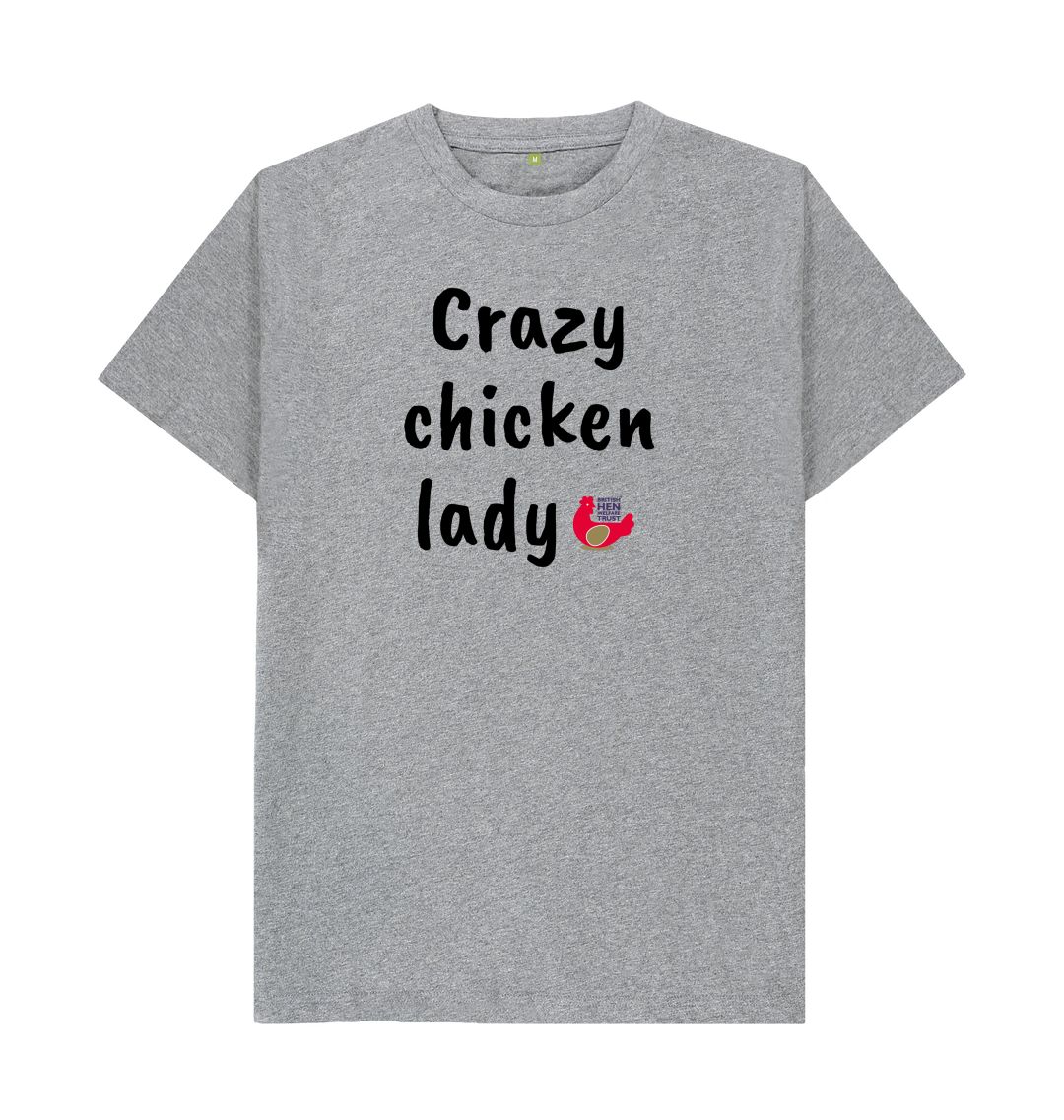 Athletic Grey Crazy chicken lady (Caveat Brush) Unisex T-shirt