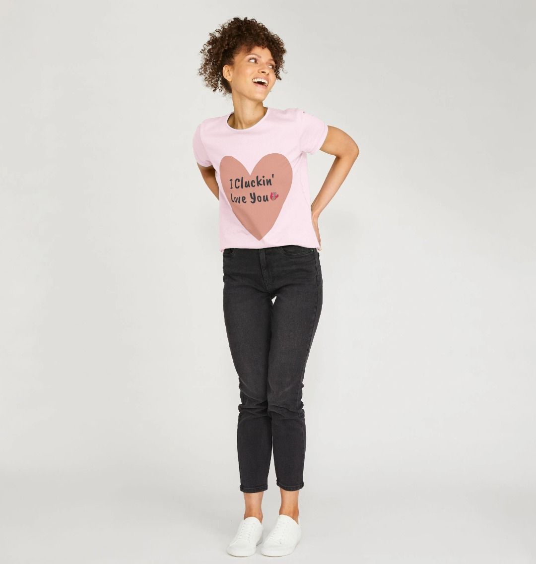 BHWT I Cluckin' Love You - Women's Crew Neck Top