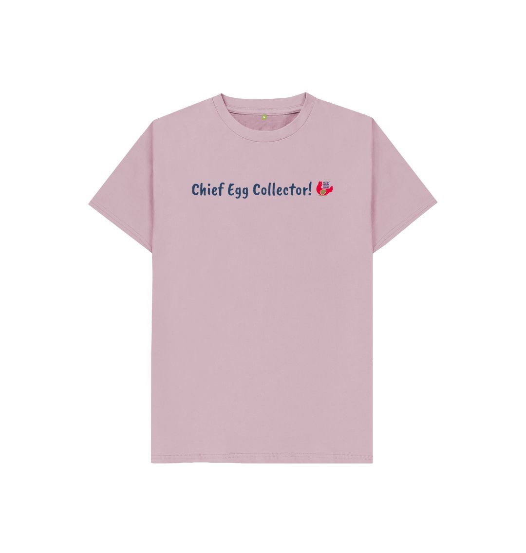 Mauve Chief Egg Collector! Kids Unisex Short Sleeve T-Shirt