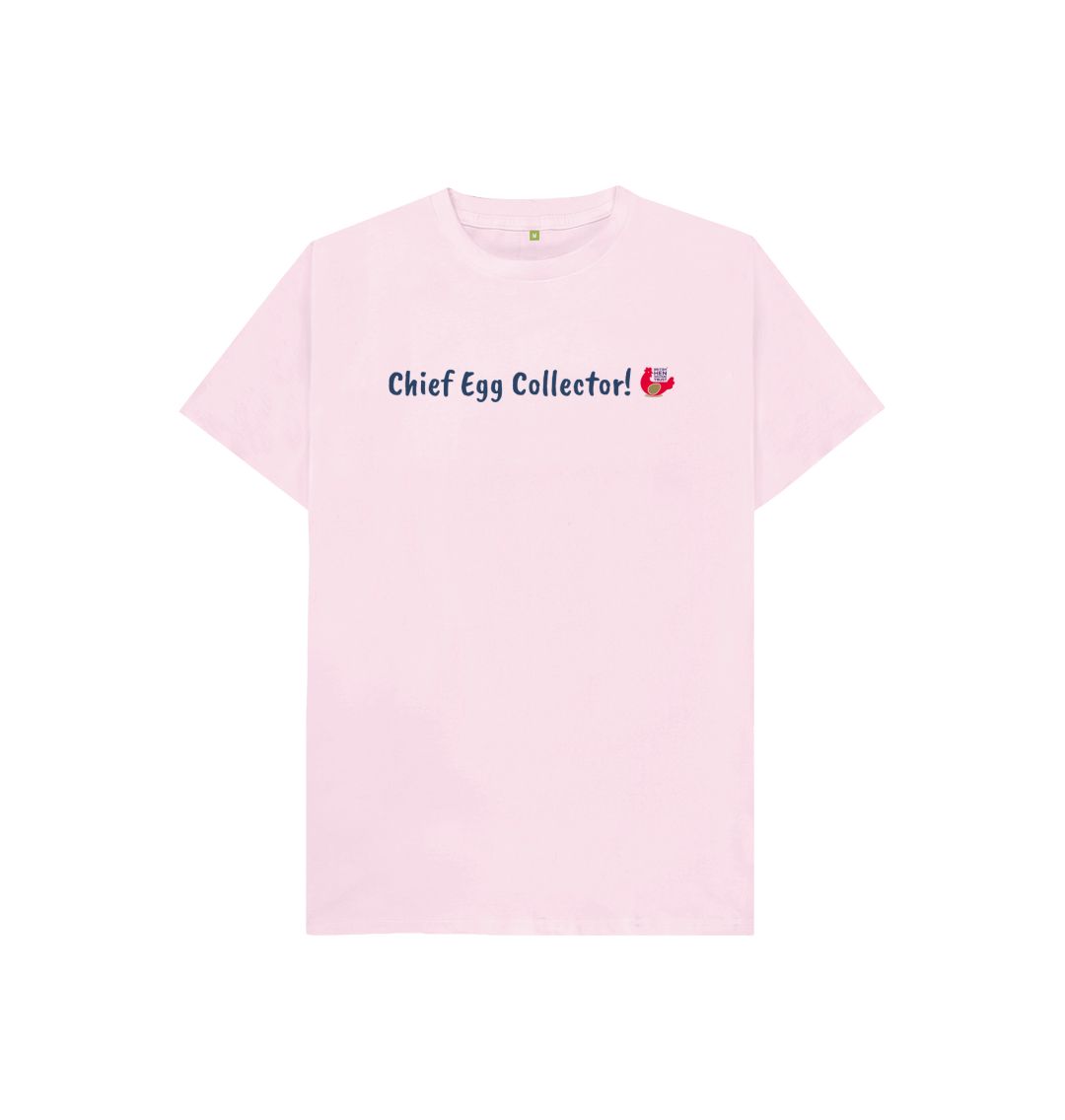 Pink Chief Egg Collector! Kids Unisex Short Sleeve T-Shirt