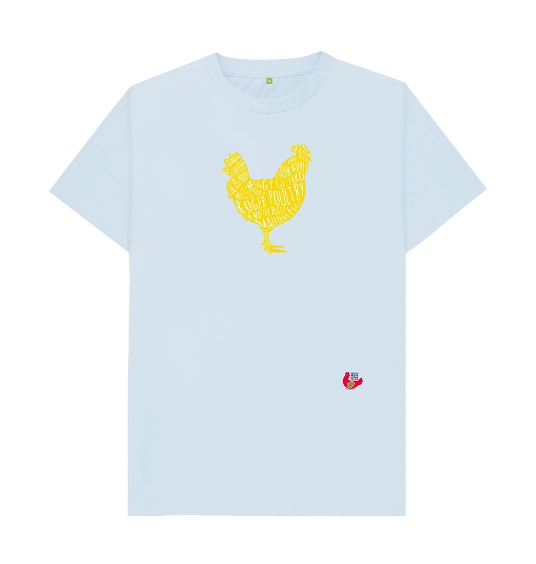 Sky Blue Bob Mortimer Yellow Hen Unisex T-Shirt