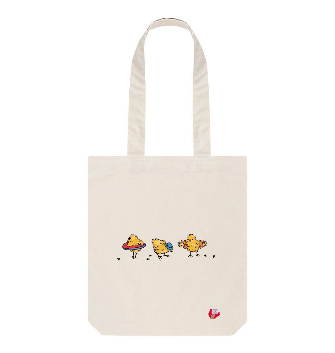 Natural Limited Edition Summer Chicks Beach Tote Bag
