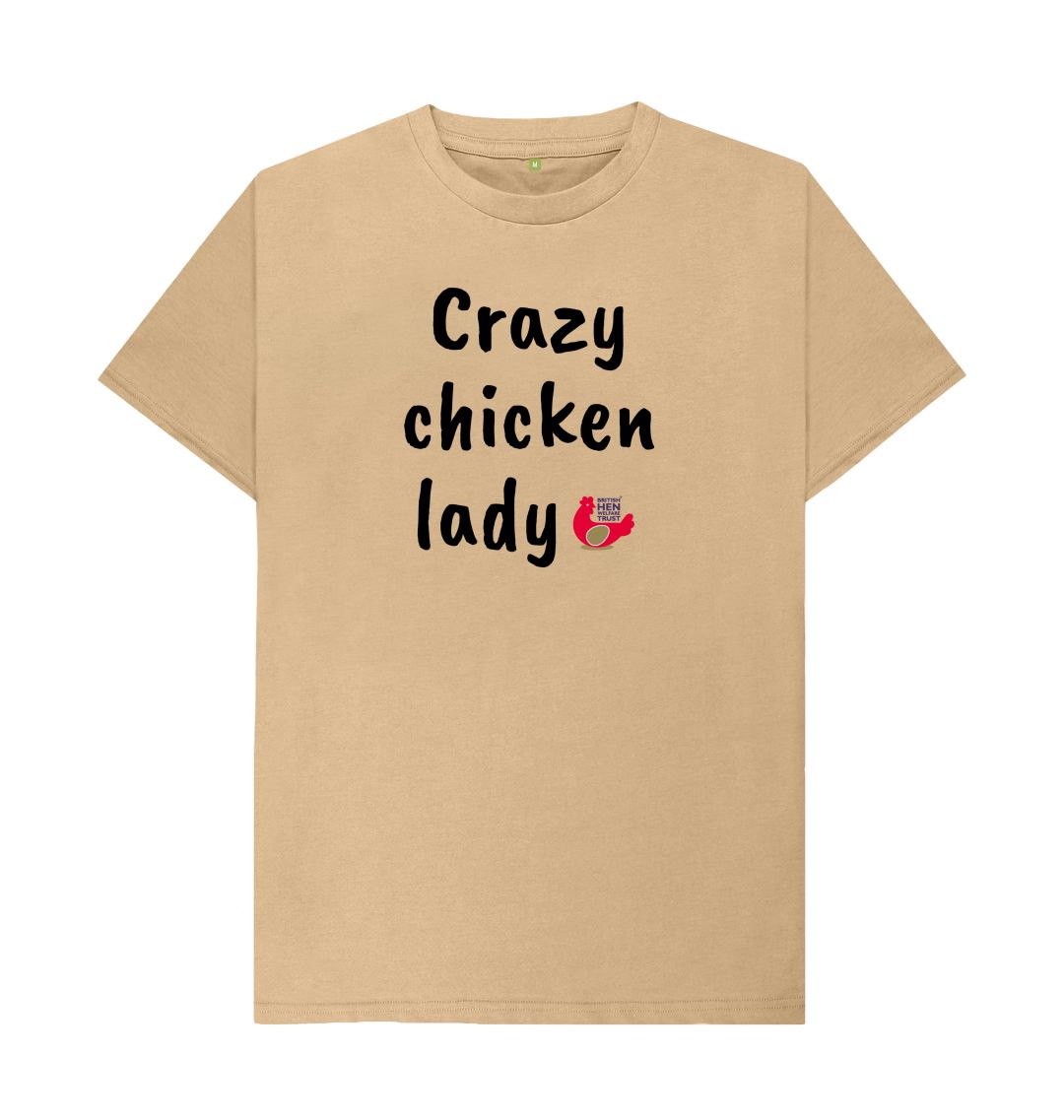 Sand Crazy chicken lady (Caveat Brush) Unisex T-shirt