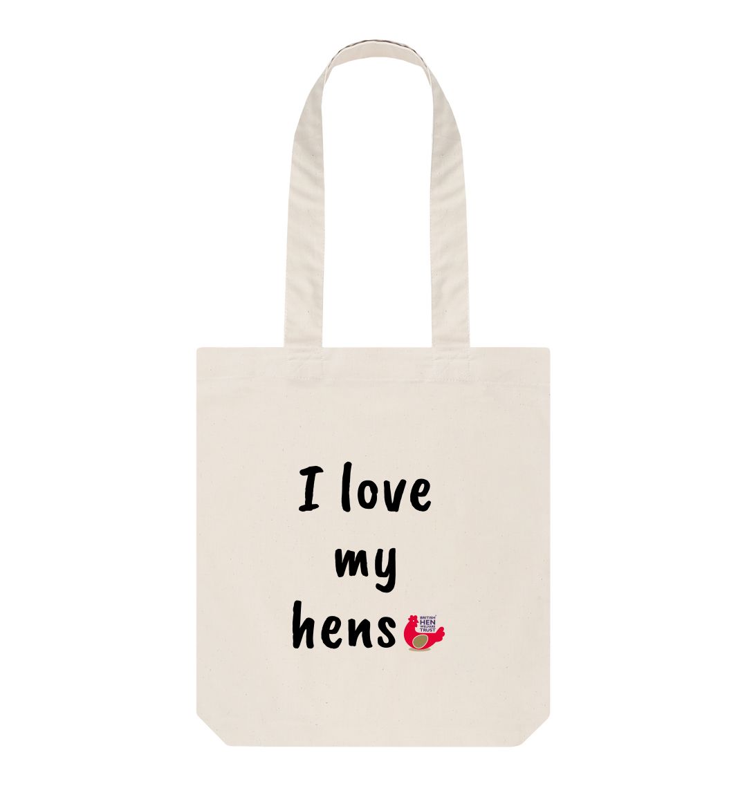 Natural I Love My Hens Tote Bag