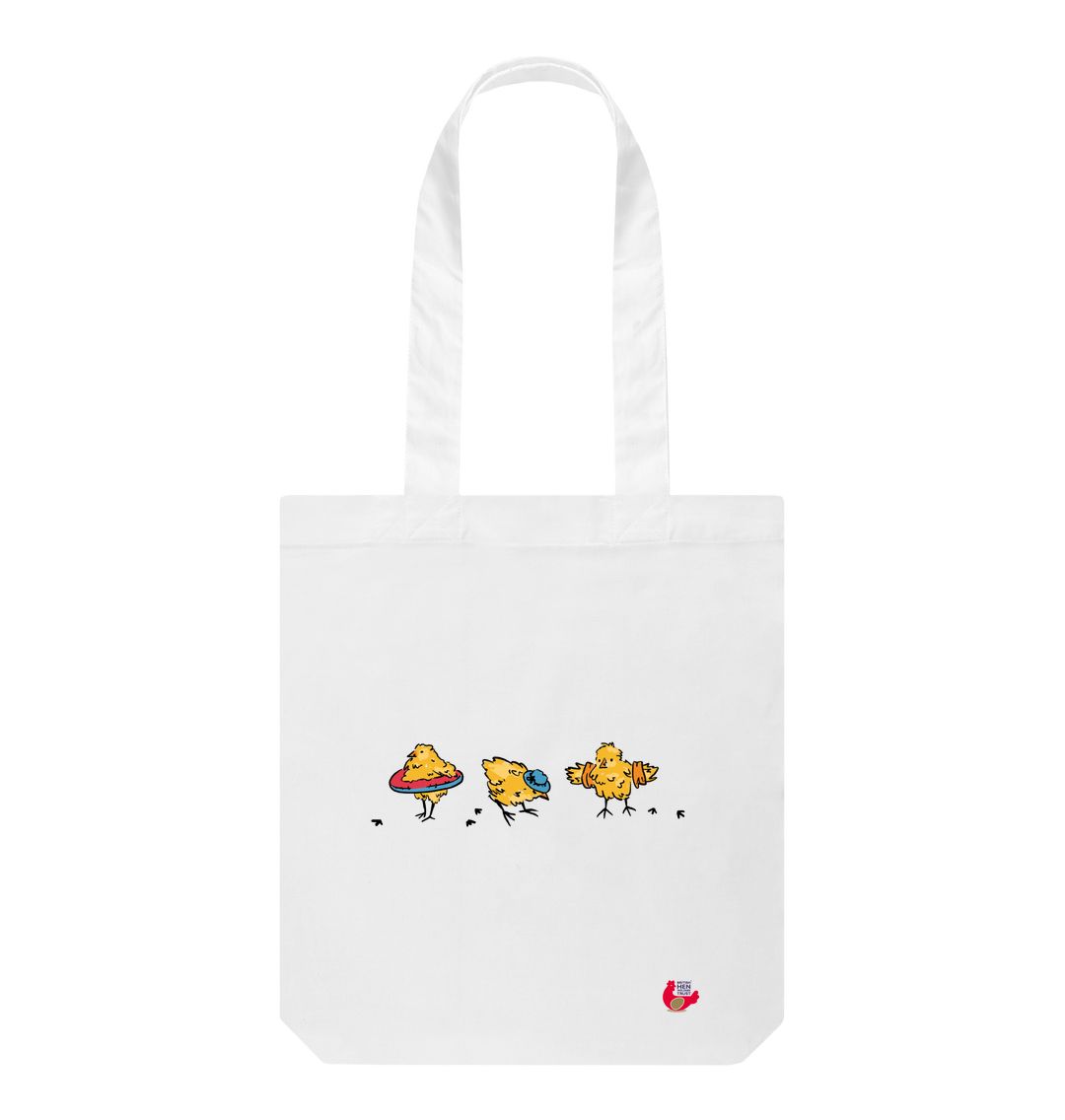 White Limited Edition Summer Chicks Beach Tote Bag