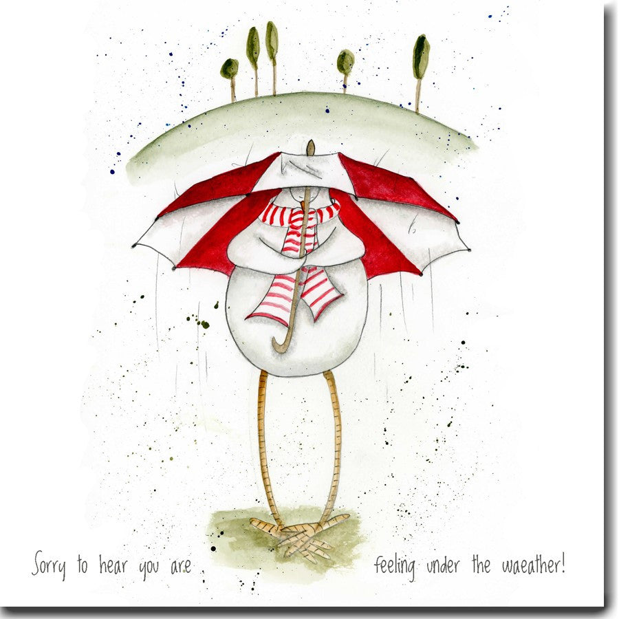 Sarah Boddy Under The Weather Greeting Card