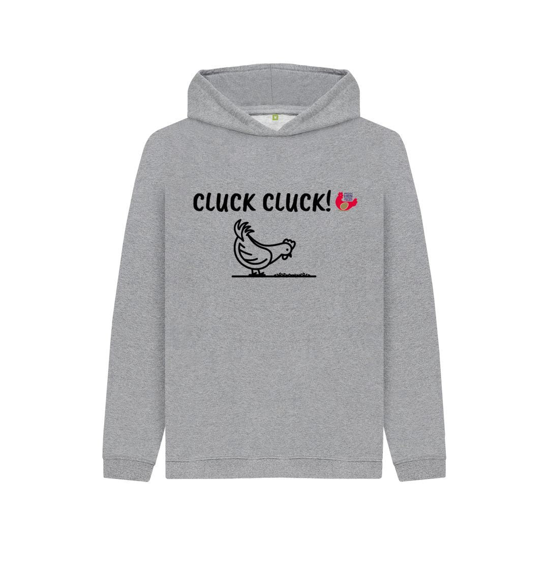 Athletic Grey CLUCK CLUCK! Kids Unisex Hoodie